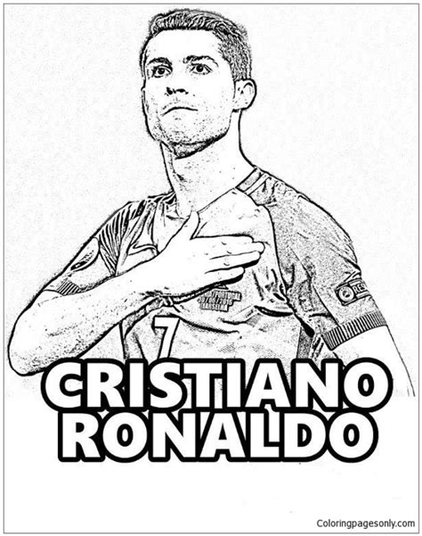 cristiano ronaldo coloring pages printable